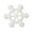 M, variant on Resin Snowflake Decorations, Christmas Snowflake Ornaments, 50 Pieces White Plastic Snowflake Handicrafts For Party DIY Winter Crafts, 3 Sizes 1.5cm 2cm 2.5cm Durable Reusable Flat Back