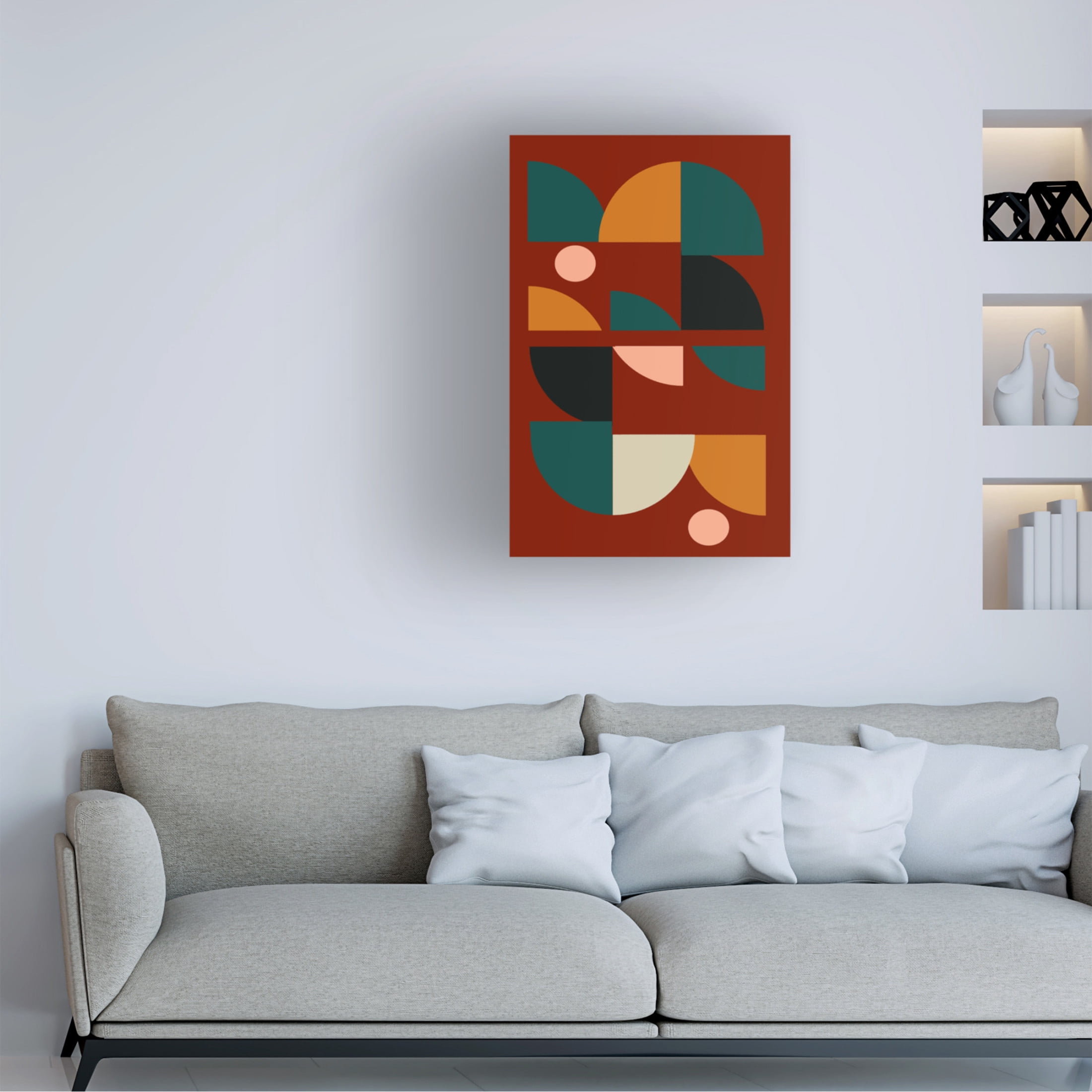 Trademark Fine Art Vision Studio Arches on Rust III Canvas Wall Art
