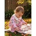 thumbnail image 5 of BemeyourBBs Western Baby Girl Cowgirl Outfit Newborn Hosptial Coming Home Outfits Infant Footed Romper Doll Collar Boots Cow Print Long Sleeve Footie Jumpsuit Fall Winter Spring Clothes, 5 of 9