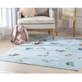 thumbnail image 6 of Well Woven Kids Rugs Traffic Modern Blue Printed Distressed Machine Washable 6' x 9' Area Rug, 6 of 7
