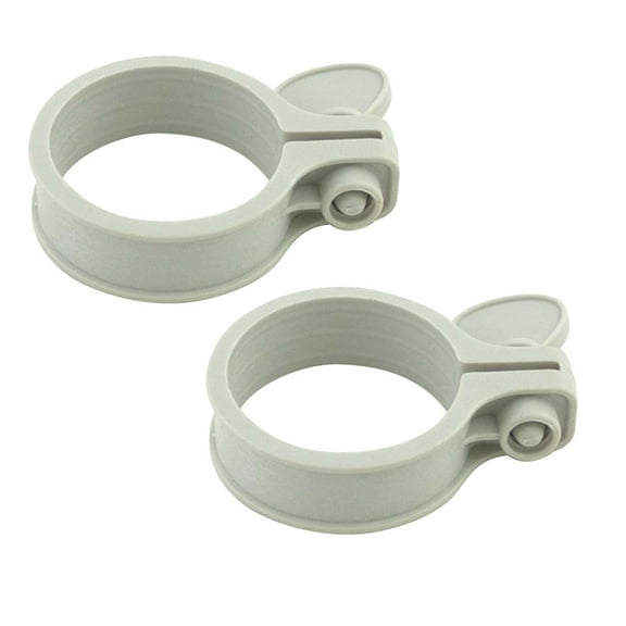 2 Pack of Summer Escapes | Polygroup Plastic 1.25" Hose Clamps PF220-1-PF221-1