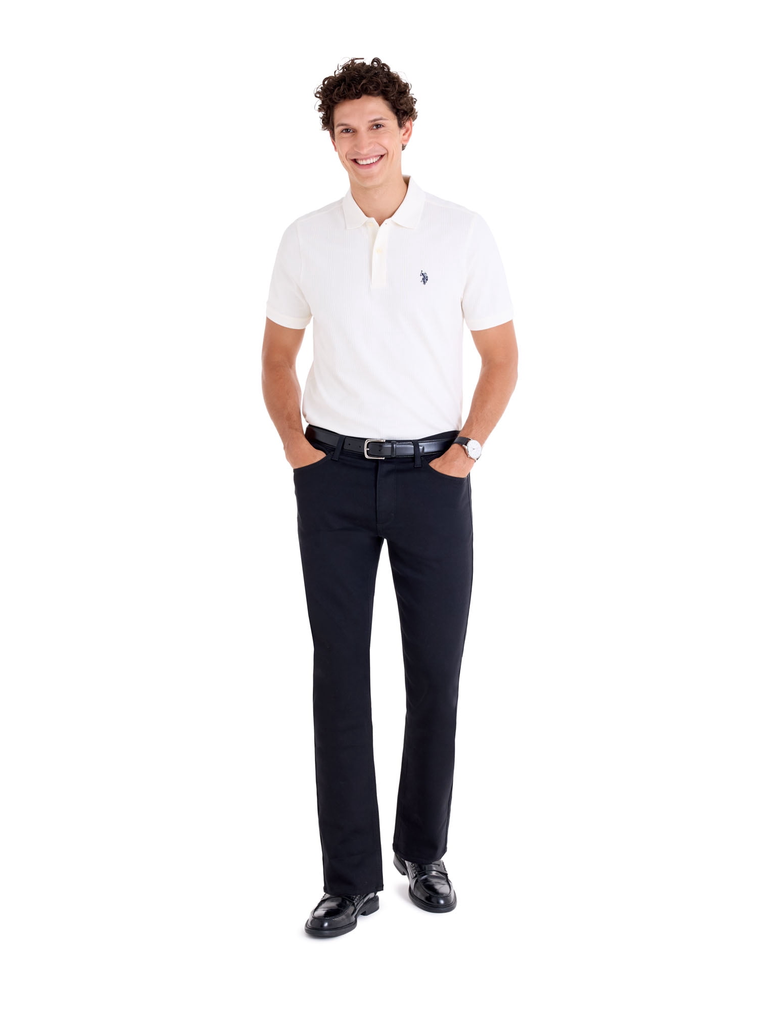 U.S. Polo Assn. Men’s Textured Knit Polo