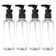 thumbnail image 1 of WORGEOUS 4PCS 100ml Mini Lotion Botellas de almacenamiento Cosméticos Dispensadores de perfume Portavasos portátiles Contenedores para viajes de viaje al aire libre (Black Press Pump), 1 of 8