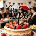 thumbnail image 5 of 1 Pcs Glitter Class of 2026 Cake Topper – Congrats Grad Cap Decoration for High School and College Graduation Party – 2026 Graduation Supplies for Cake and Dessert Table, Black-3, 6.10x3.94 Inch, 5 of 8