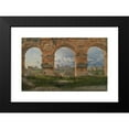thumbnail image 2 of Christoffer Wilhelm Eckersberg 24x17 Black Modern Framed Museum Art Print Titled - A View Through Three Arches of the Third Storey of the Colosseum, 2 of 5