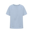 thumbnail image 4 of EnJoCho Kids Cotton Plain T-Shirt Lightweight T Shirt Short Sleeve Boys Girls Tee Tops Classic Casual Shirts for Age 3-14 Years, 4 of 7