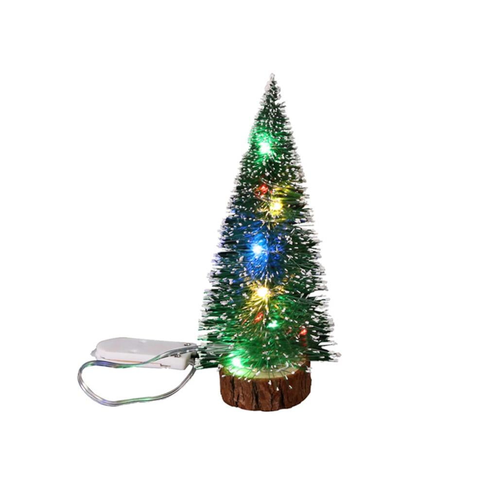 8X 3 Size Christmas Tree Mini Cedar Ornaments Party Dolls House Miniature Decor 