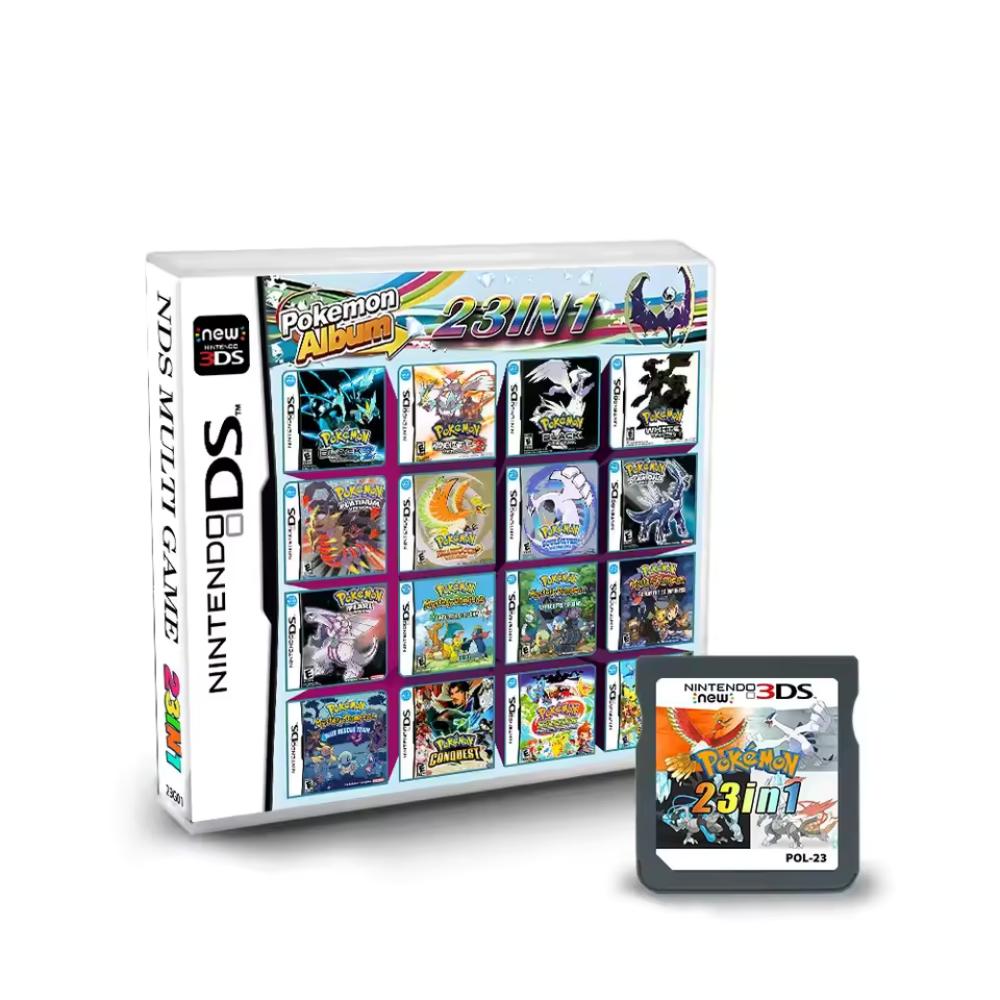 Huewind 23 in 1 Nintendo DS Pokemon Games Cartridge, Works with DS