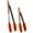 Orange, variant on Premium Stainless Steel Locking Kitchen Tongs with Silicon Tips, Set of 2-9" and 12"