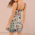 thumbnail image 2 of A Collection of Footprints And A Dog Paw Print Summer Dresses For Women A-line Dress Sleeveless Dress, 2 of 6