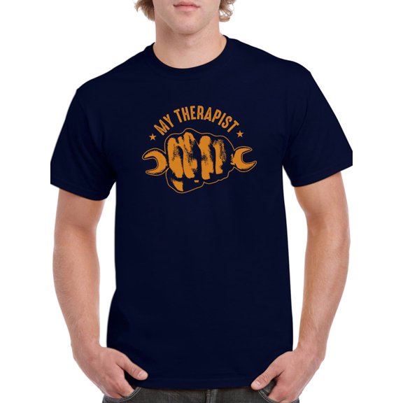 Handyman Therapist T-Shirt Men -Smartprints Designs, Male Small