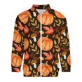 thumbnail image 3 of Lightweight Jacket for Men - Autumn Pumpkin Cuteness Casual Zip Up Bomber Jacket Men Spring Fall Windbreaker Coat with Pocket, 3 of 6
