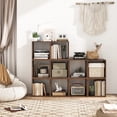 thumbnail image 4 of Gymax Set of 4 Stackable Storage Cube Free-standing Storage Organizer Bookcase for Bedroom, 4 of 10