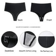 thumbnail image 4 of VOOPET 4 Pack High Waisted Thong No Show Underwear for Women, Seamless High Rise Thong Panties Smooth, 4 of 6