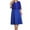 Blue, variant on OGLCCG Women's Knee Length Dress with Lace Cardigan Jacket Plus Size Crewneck Flowy Dresses Formal Two Piece Dress Sets Cocktail Wedding Guest Dress