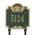 thumbnail image 1 of Monogram - Standard Lawn - One Line- Green/Gold, 1 of 1