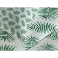 thumbnail image 4 of Ambesonne Green Quilted Bedspread Set 3 Pcs, Watercolor Tropical Palm, Queen Size, Forest Green White, 4 of 5