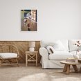 thumbnail image 2 of Stupell Industries Chickens Strolling Through Farmhouse Doorway Contemporary Strokes Painting White Framed Art Print Wall Art, Design by Lisa Timmerman, 2 of 8