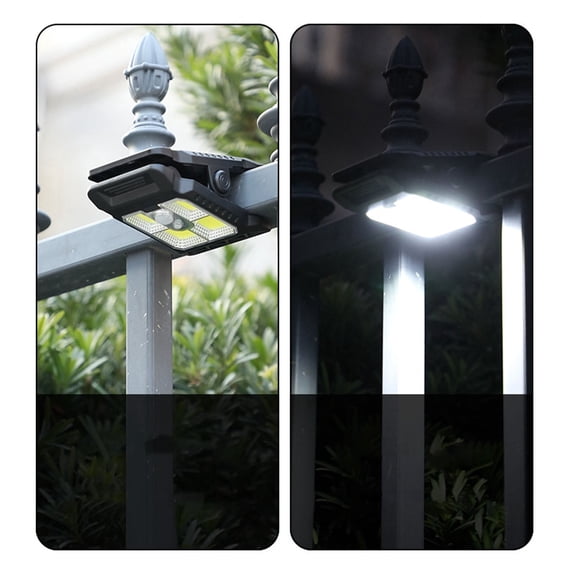2PCS Solar Clip Light with Motion Sensor, 2026 New Portable Outdoor LED Light for Camping, Adjustable Clip On LED Light for Garden, Multifunctional Clip Lamp for Garage, Emergency LED Light for Home