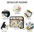 thumbnail image 3 of Organ Folder 14.2 x 0.8 x 10.6 Inches 13 Separate Pockets A4 Size Documents Folder A Sort Storage File Manager For The Home Office Color Leaf Seamless, 3 of 7