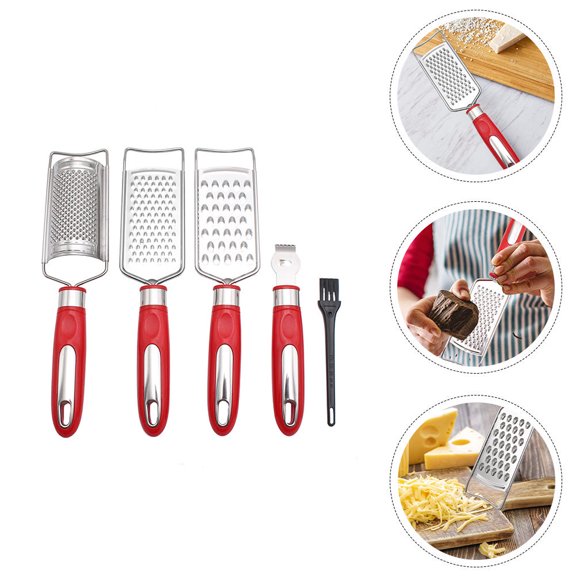 HEALEEP Carrot Chopper Vegetable Chopper Slicers Red 1 Set 10.61X2.36X1.18in