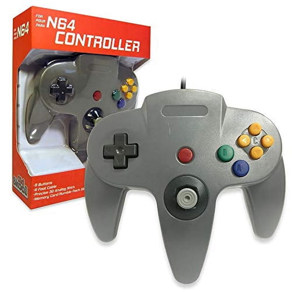 Grey Wired N64 Controller [Old Skool]