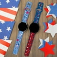 thumbnail image 2 of Peanuts Patriotic HD Unisex Watch Band Compatible with Samsung Galaxy Watch (20mm Long Red White & Blue) by Affinity Bands, 2 of 4