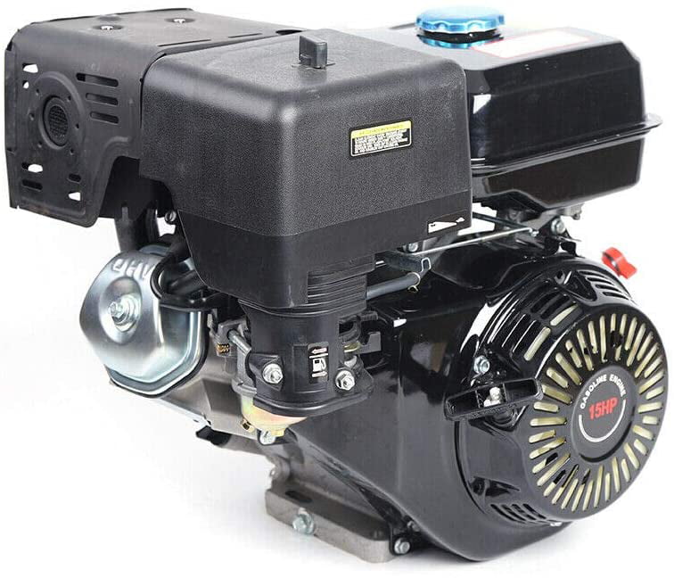 420CC 15HP 4-Stroke Gas Powered Engine Single Cylinder Go Kart Engine Recoil Start Red 