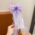 thumbnail image 4 of YUEHUA Girls Hair Clips with Long Fabric Ribbon Bows for Party Decoration, Paired with Mermaid Swimsuit, 4 of 5