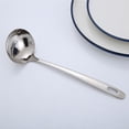 thumbnail image 4 of Ounissouiy Colador de cuchara de acero inoxidable de 26cm/10,22 pulgadas, olla caliente, cucharas de mango largo, cubiertos, utensilios para beber sopa, Suministros de limpieza para el hogar Ounissouiy HA020028-00, 4 of 6
