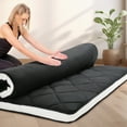 thumbnail image 5 of MOPHOTO Floor Mattress with Storage Bag Japanese Futon Mattress Extra Thick Folding Sleeping Pad Futon Mattress Portable Camping Mattress, Twin Size, 5 of 10