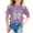 Purple, variant on Hiijoy Toddler Girl's Easter T Shirt Bow Printed Short Sleeve T-Shirt Child Casual Tshirt