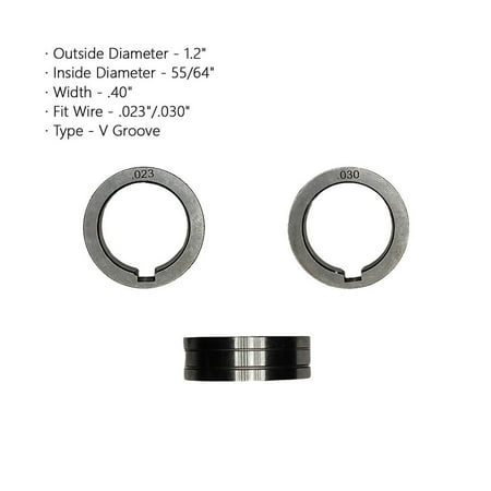 

Drive Roll .023 .030 .035 .045 Knurled V U Groove Wire Feed for MIG Welders