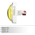 thumbnail image 3 of PinesC Starts Arcade Buttons ABS Transparency Octagonal Box Convex Round for Game Console DC 12V Yellow Yellow, 3 of 5