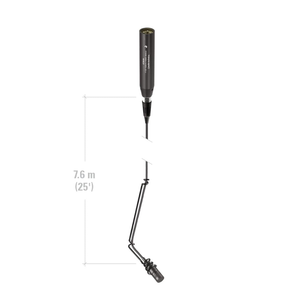 Liquid Audio Audio Technica U853R Cardioid Condenser Hanging Microphone, Black Bundle w/Pig Hog PHM10 8mm XLR Mic Cable Polishing Cloth