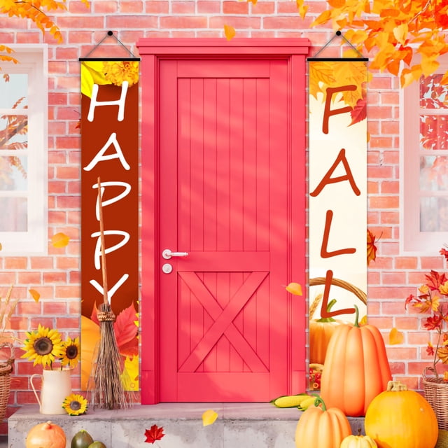 RKSTN Fall Decorations for Home Hanging Banner Porch Decoration Thanksgiving Party Decoration Decorations
