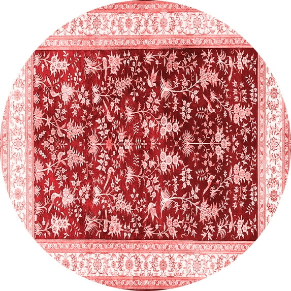 Ahgly Company Indoor Round Persian Red Traditional Area Rugs, 6' Round