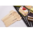 thumbnail image 5 of Wooden Disposable Spoons, 100pcs,  6in Biodegradable Spoons, Compostable Spoons, Wooden Craft Spoons, Dessert Spoons, Wooden Spoon Samples, Party, Cake Spoons Chocolate Stirrers, 5 of 9