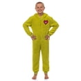 thumbnail image 2 of Dr. Seuss Unisex Kids The Grinch Christmas Matching Family Pajamas Union Suit, Sizes 6/6X-14/16, 2 of 10