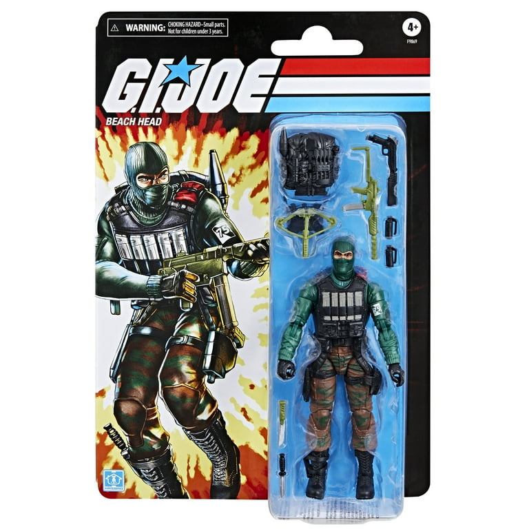 G.I. Joe Classified Series Retro Cardback, Beach Head, 6 Action