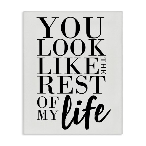 Stupell Industries Contemporary You Look Like Romantic Canvas Art, 16 x 20, by Erica Billups