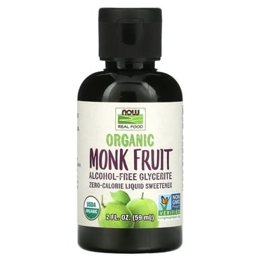NOW Foods - Organic Monk Fruit Zero-Calorie Liquid Sweetener - 2 fl. oz.