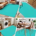 thumbnail image 5 of Turquoise Area Rug 4x6 FT, Non Slip Kids Room Carpet, Modern Pure Turquoise Washable Soft Floor Carpet Non-Shedding Throw Rug for Dorm Kitchen Study Room Home Office Bedside, 5 of 9