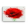 thumbnail image 3 of Startonight Canvas Wall Art Red Poppy Abstract Flowers Painting, Framed 24" x 36"&nbsp;, 3 of 6
