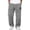 Dark Gray, variant on Men's Corduroy Straight Leg Pants, Relaxed Fit Trousers with Elastic Waist and Patch Pockets, for Daily Wear Street Style and Casual Outings Black M