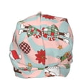 thumbnail image 4 of Pofeuu Groovy Retro Santa Print Beanie Hat for Men and Women Winter Warm Hats Knit Slouchy Thick Skull Cap, 4 of 7