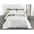 thumbnail image 3 of Ambesonne Christmas Quilted Bedspread Set 3 Pcs, Tree, Queen Size, Purple Grey Green, 3 of 5