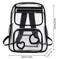 thumbnail image 3 of Weebloom Large School Clear Backpack For Kids Boys Girls Waterproof Transparent Backpack Front Pocket Daypack For Travel Bookbag Middle High School College Black, 3 of 7