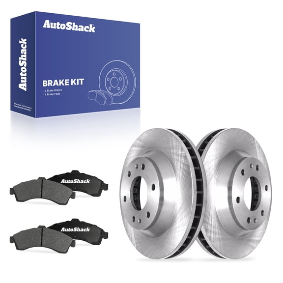 AutoShack Front Brake Rotors & Ceramic Pads for Chevrolet, GMC & Buick, Trailblazer 2002-2005 Envoy 2002-2005 Rainier 2004-2005, AWD RWD 4WD L6 4.2L - 12.01" (305 mm), 6-Lug