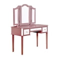 thumbnail image 5 of Furniture of America Lina Contemporary 3-Piece Vanity Set, Rose Gold, 5 of 9